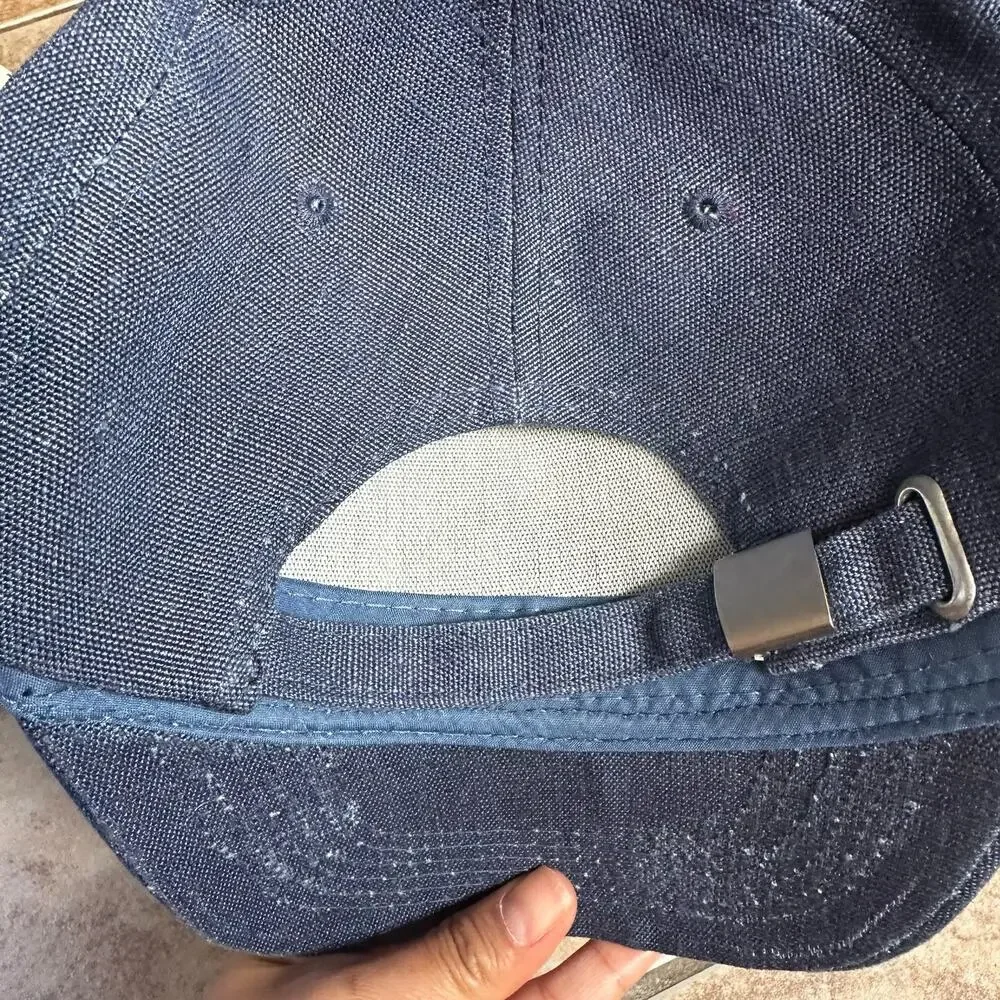 European Union Flag Stars‎ Baseball Hat Cap Blue Made of Hemp